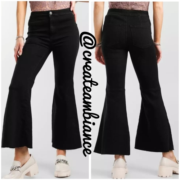 Free People Cropped Flare Jeans - Picture 2 of 8